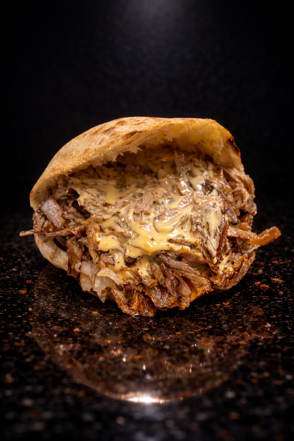 KEBAB AVEC SAUCE CHEDDAR