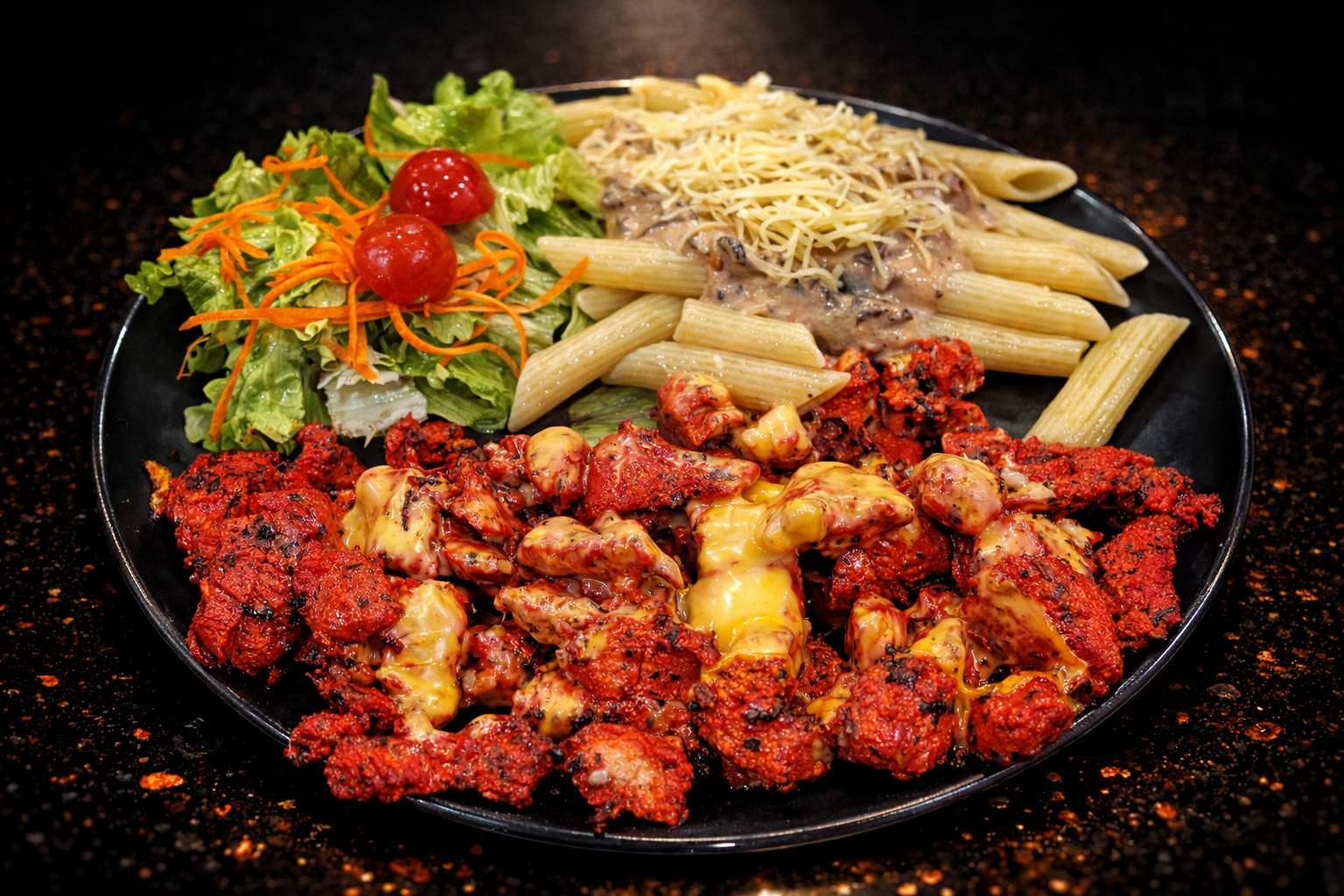 ASSIETTE CHICKEN ROUGE